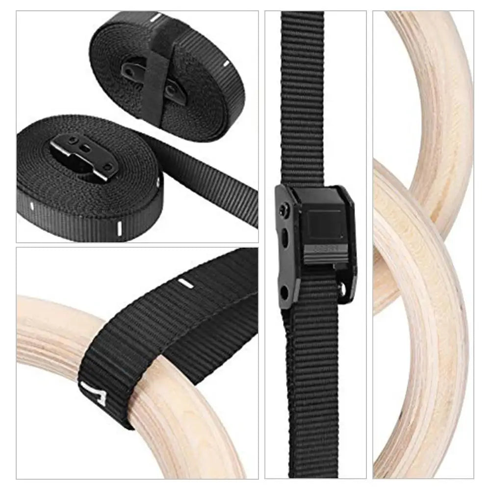 Premium Birch Wood Gymnastic Rings