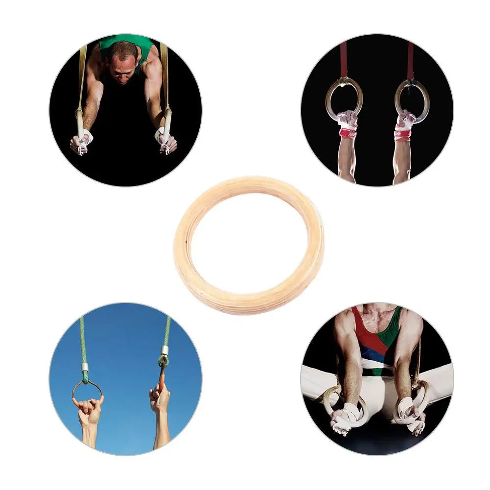 Premium Birch Wood Gymnastic Rings