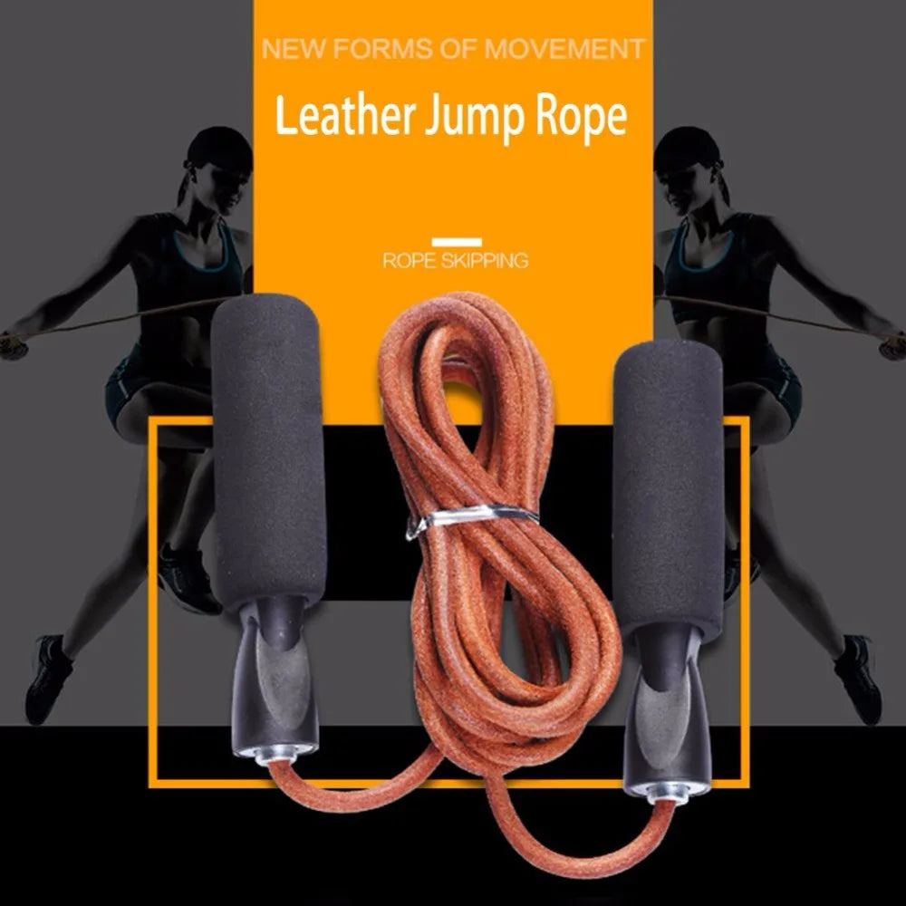 Professional Leather Jump Rope -Online Digital Fitness Store