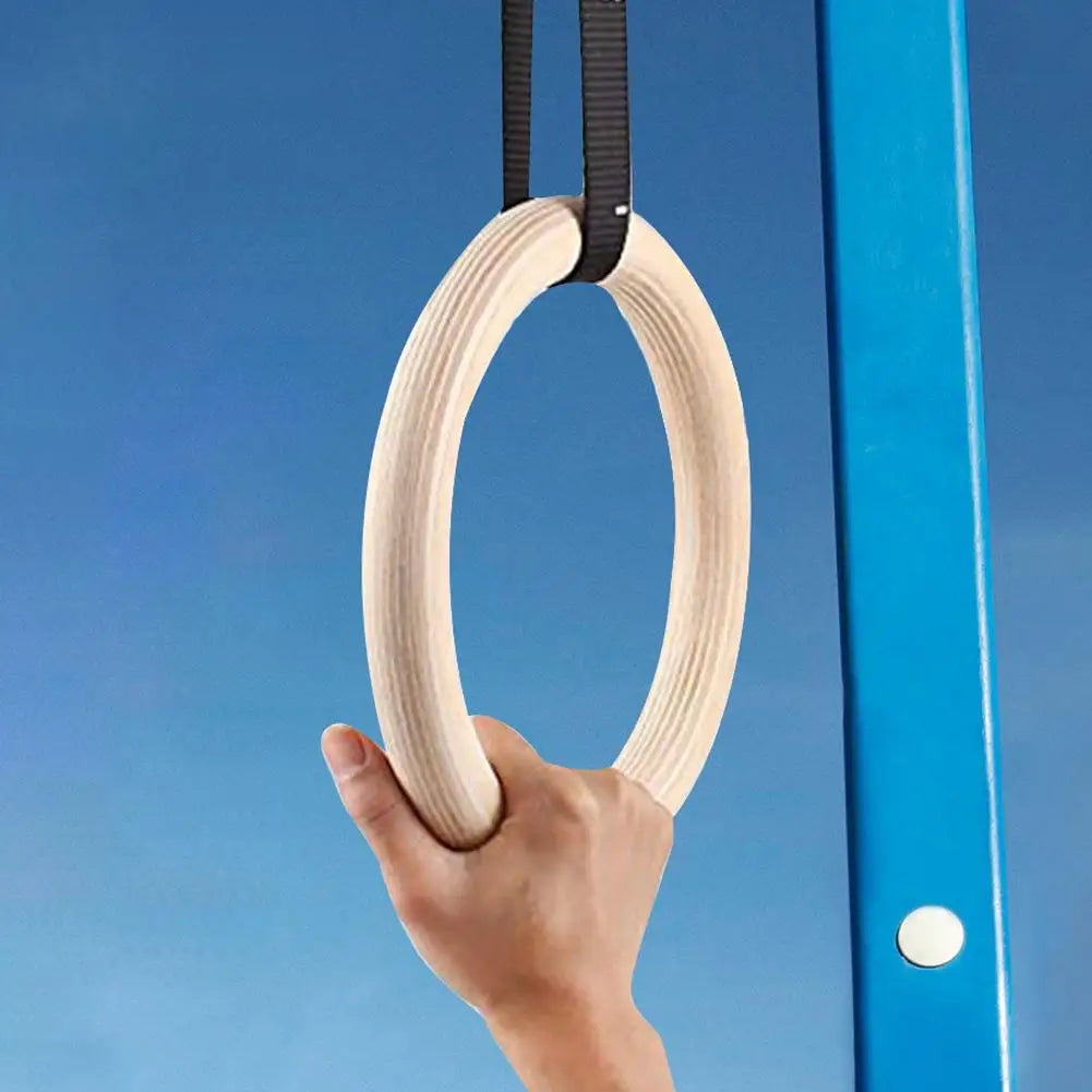 Premium Birch Wood Gymnastic Rings