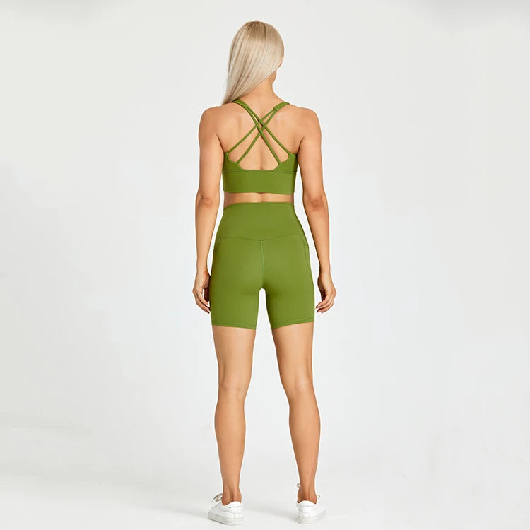 Yoga Shorts Set -Online Digital Fitness Store