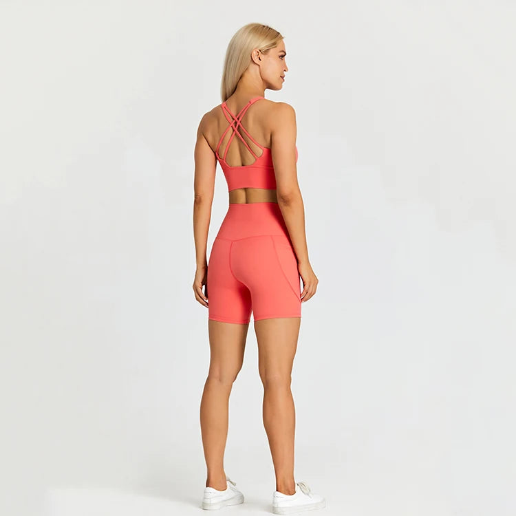 Yoga Shorts Set -Online Digital Fitness Store