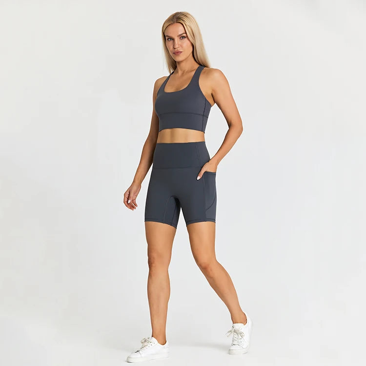 Yoga Shorts Set -Online Digital Fitness Store