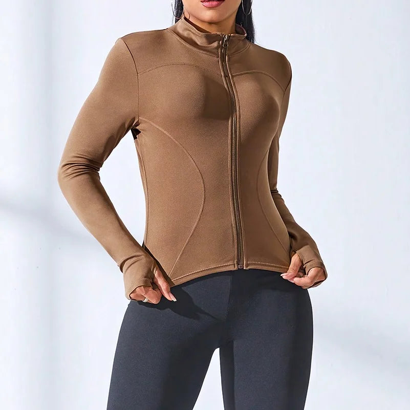 Women's Slim Fit Workout Jacket-Online Digital Fitness Store