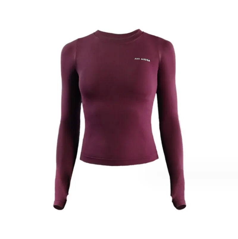 Long Sleeve Yoga Tops for Women-Online Digital Fitness Store