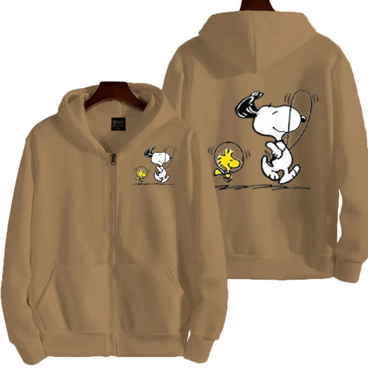 Snoopy Zipper Hoodie-Online Digital Fitness Store