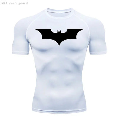 Men's Compression Quick Dry T Shirt, Batman Compression T Shirt, Dark Knight T Shirt