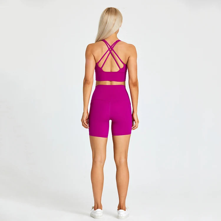 Yoga Shorts Set -Online Digital Fitness Store