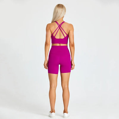 Yoga Shorts Set -Online Digital Fitness Store