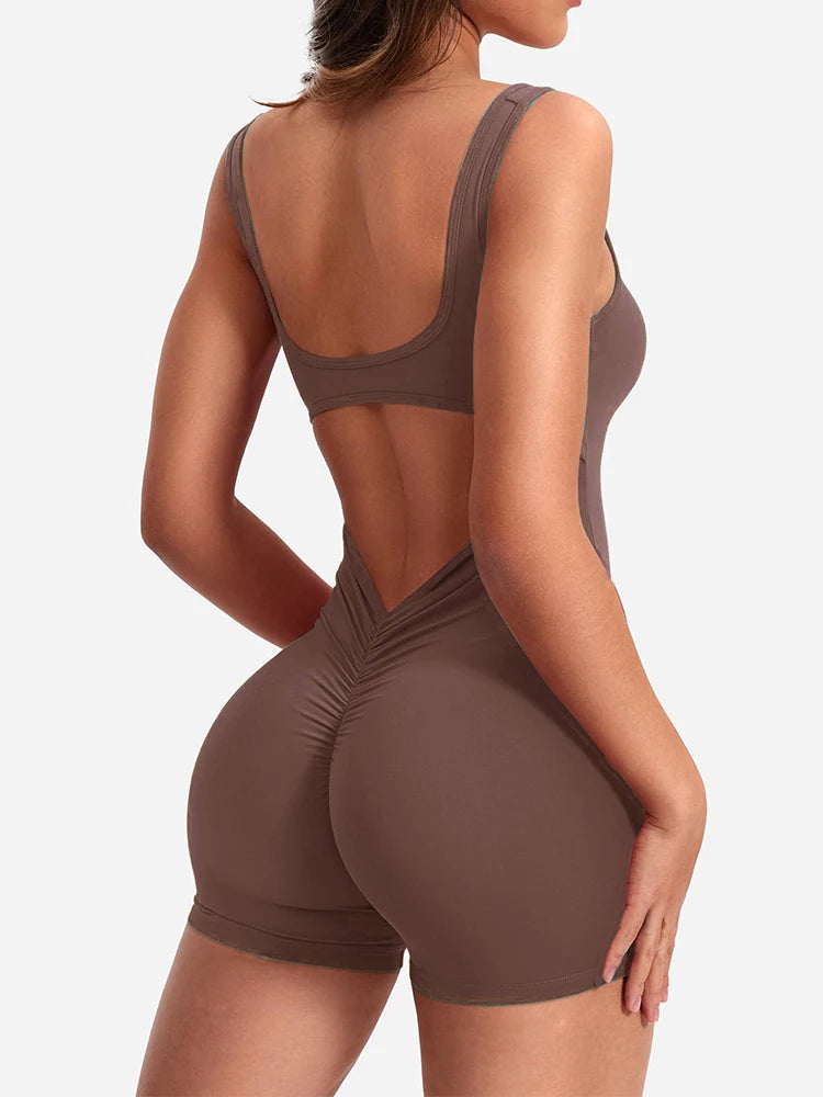 Yoga One Piece Bodysuit-Online Digital Fitness Store