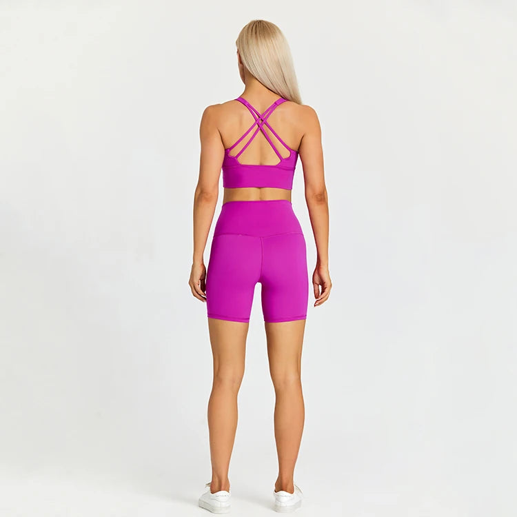 Yoga Shorts Set -Online Digital Fitness Store