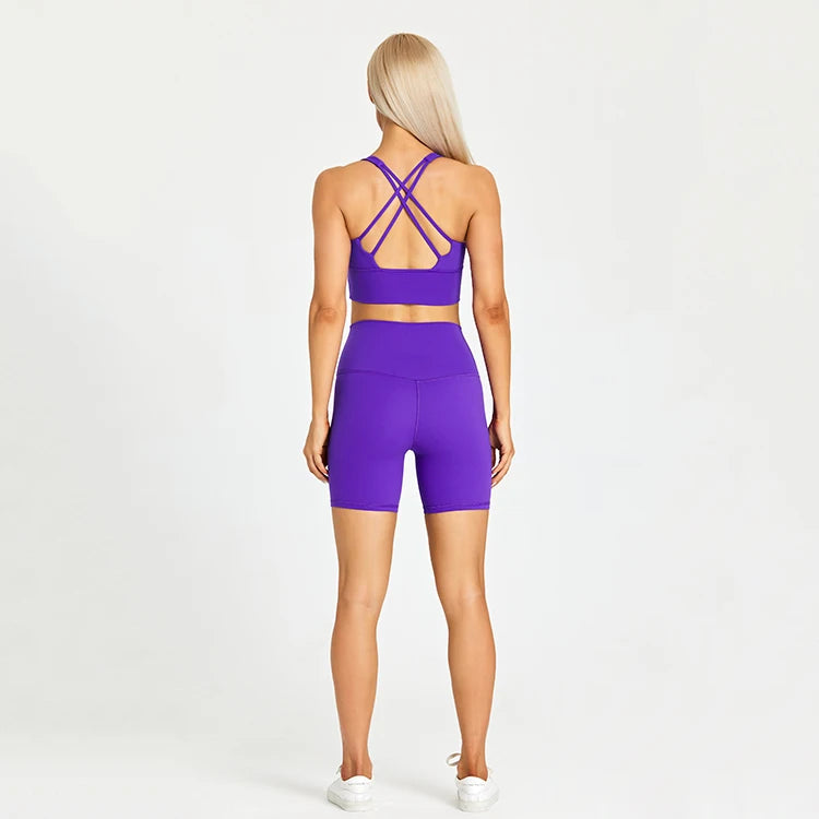 Yoga Shorts Set -Online Digital Fitness Store