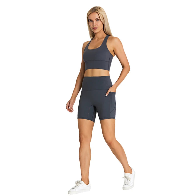 Yoga Shorts Set -Online Digital Fitness Store