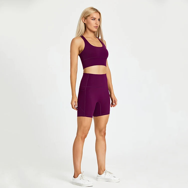 Yoga Shorts Set -Online Digital Fitness Store