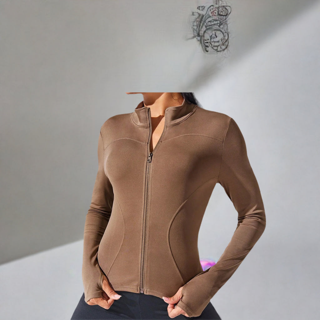 Women's Slim Fit Workout Jacket-Online Digital Fitness Store